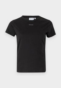 NANO LOGO SLIM - Jednoduché tričko - black