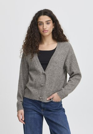 ICHI DASILA  - Cardigan - dark grey melange