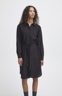 ICHI - IHLINO DR2 - Shirt dress - black Thumbnail Image 1