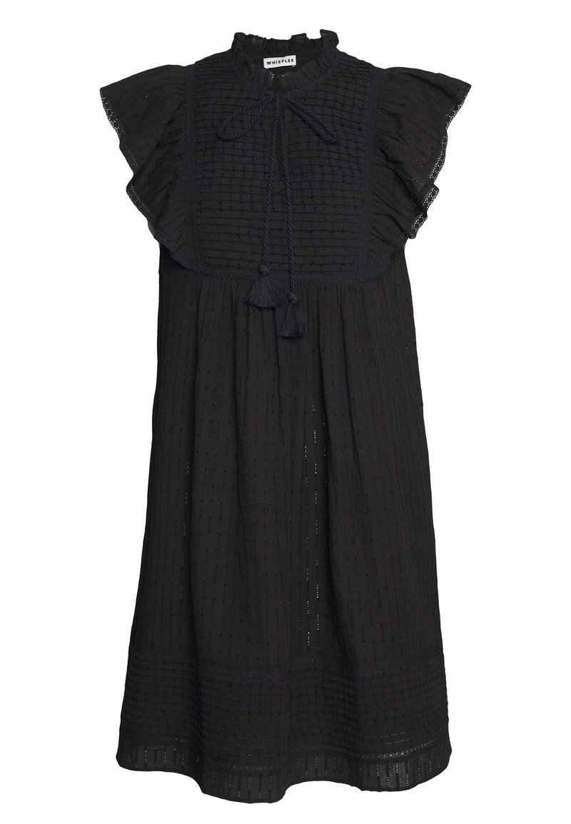 Whistles PINTUCK FRILL DRESS Day dress black Zalando.de