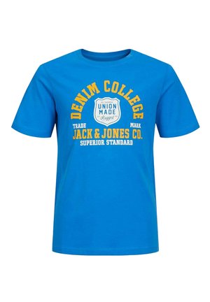 JJELOGO TEE SS O-NECK - Camiseta estampada - french blue