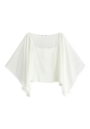Next, REGULAR FIT - SHEER LAYER CAPE SLEEVE TOP  . - Bluse - ecru
