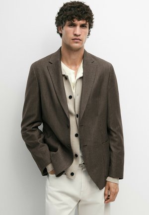 Massimo Dutti Sakko - mottled dark brown