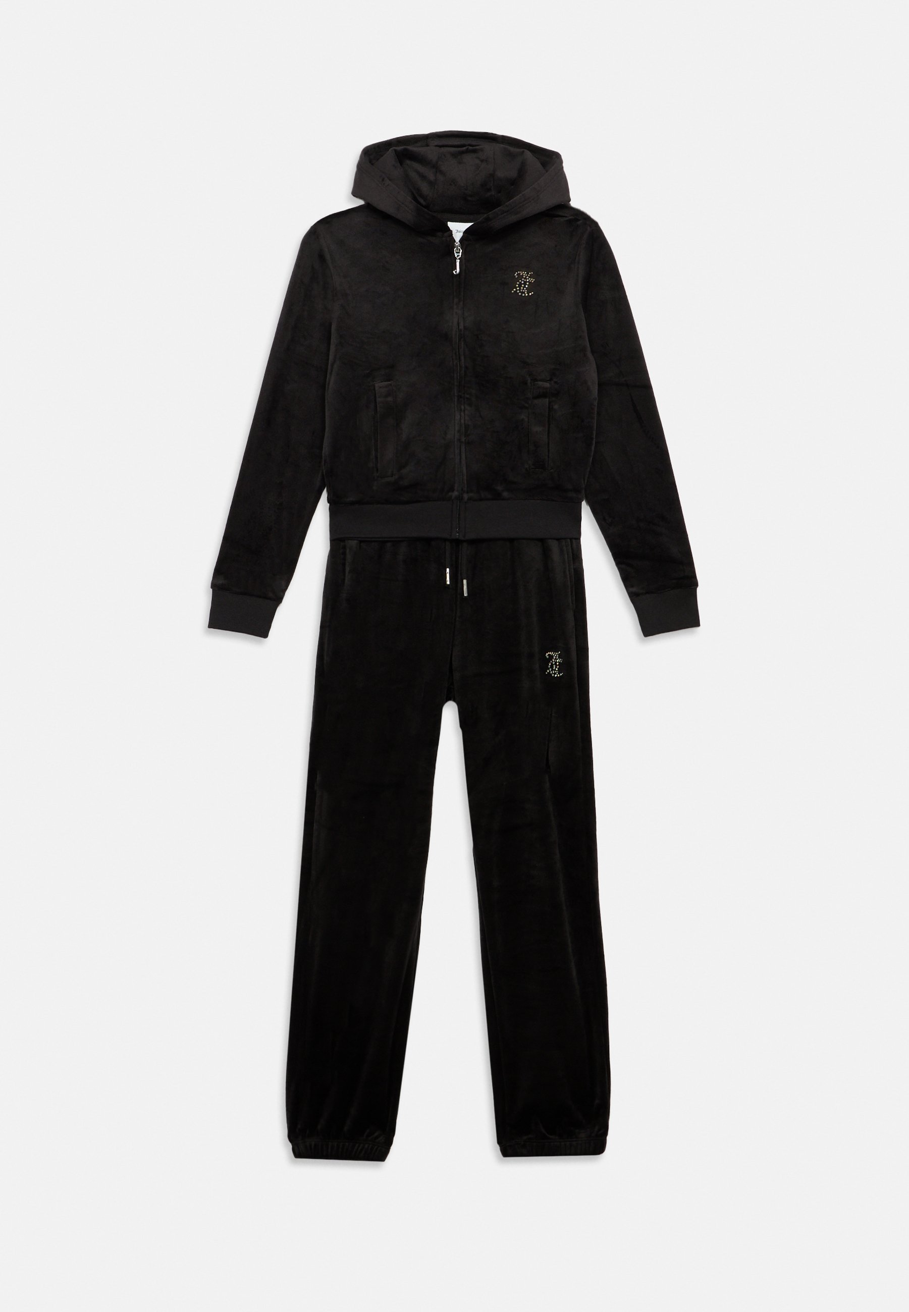 Juicy Couture ZIP THRU HOOD RELAXED JOG SET - Calças de fato de