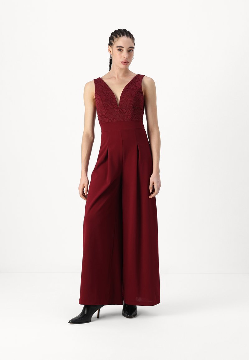 WAL G. Jumpsuit - wine