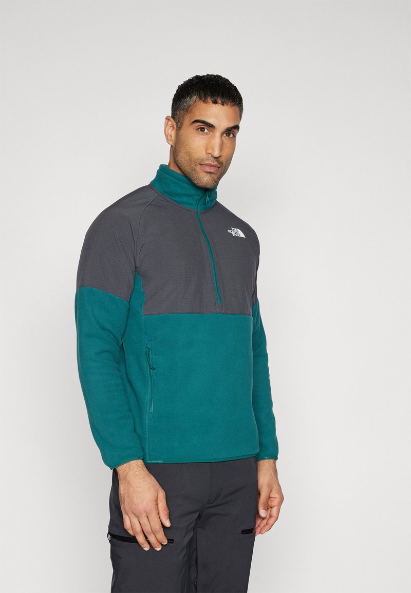 The North Face - GLACIER HEAVYWEIGHT 1/2 ZIP - Pulover iz flisa - deep nori/asphalt grey/black, Povečajte