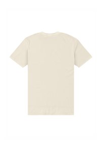 Korte mouwen t-shirt in gebroken wit katoen, met een ronde hals en een effen achterkant, zonder graphics of patronen. Zachte textuur en een relaxte pasvorm.