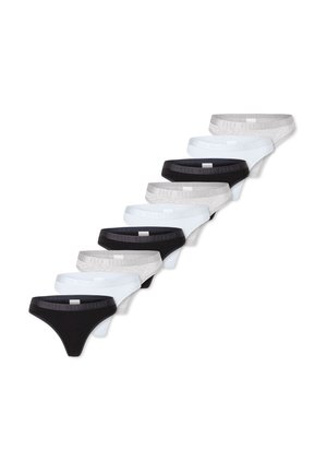 9-PACK - String - schwarz, grau, weiß
