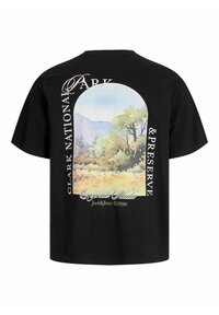 Jack & Jones Apdrukāts T-krekls - black