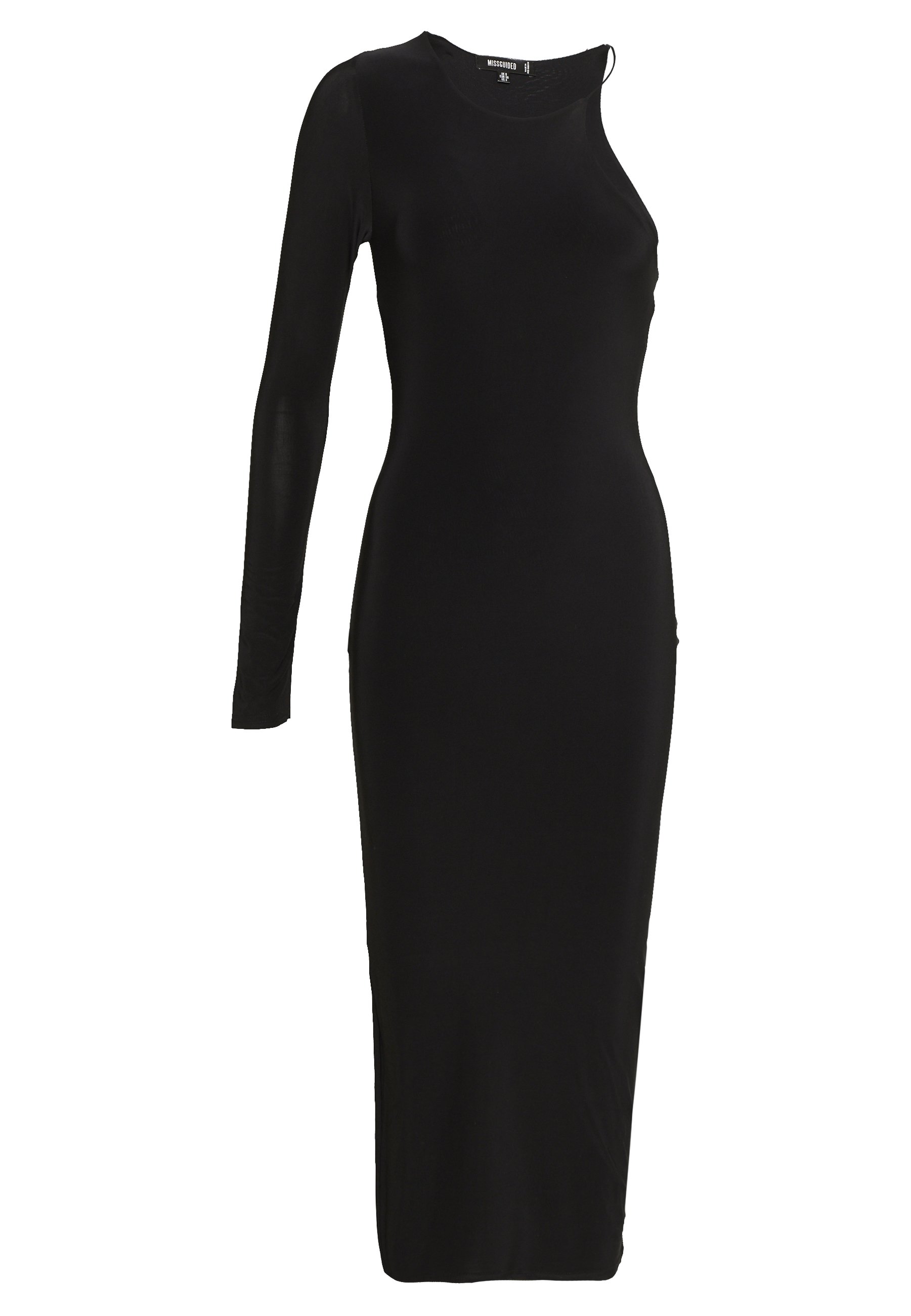 one shoulder black dress uk