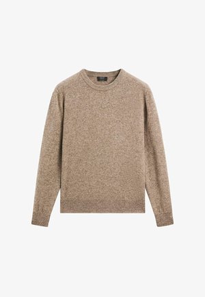 Massimo Dutti, 100% CASHMERE LONG SLEEVE SWEATER - Maglione - sand