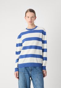 Mads Nørgaard STRIPE KASEY SWEATER - Pulóver - amparo blue winter white