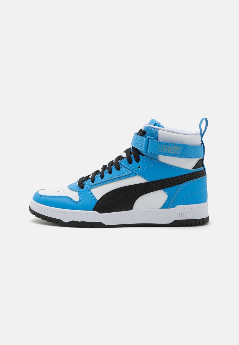 Puma RBD GAME UNISEX - High-top trainers - white/black/regal blue/gold ...