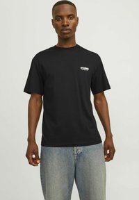 Jack & Jones JORVESTERBRO BACK SS CREW NECK  - Print T-shirt - black