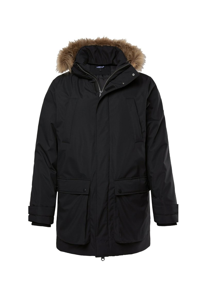 Parka da uomo con cappuccio e fodera in pelliccia – Vera pelliccia di castoro e coyote / Giacca invernale impermeabile - Italia
