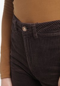 LABDIP HIGH WAIST LONG WIDE  - Broek - chocolat