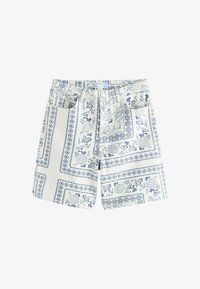 Non sélectionné, ecru navy blue bandana print