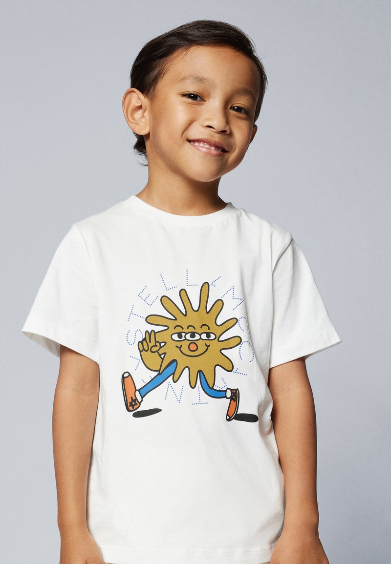 Stella McCartney Kids UNISEX - T-shirt con stampa - white