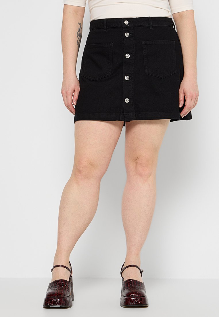Only Jeansrok zwart