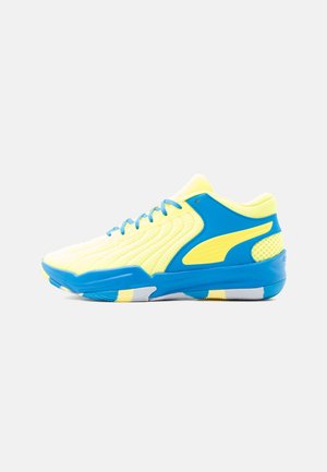 Puma COURT PRO 2 UNISEX - Basketball shoes - electro royal/lemon crush/silver-coloured mist