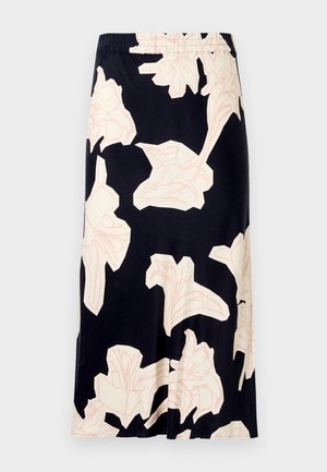 SLIP MID SKIRT - Pliiatsseelik - dark night