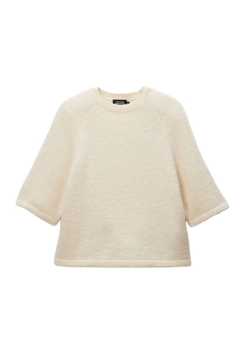 Pull Cachemire Enfant Fille 10 Ans - Marque Monoprix - Couleur Beige - Taille XS - Occasion Très Bon État