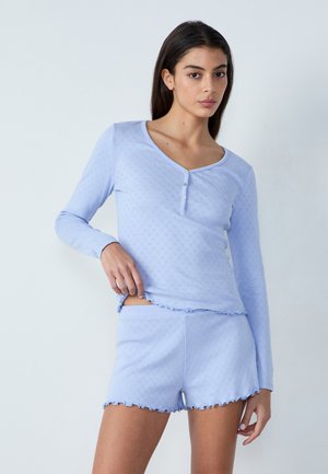 Etam TIGE - Pyjama bottoms - light blue