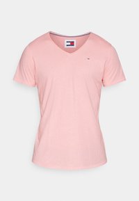 Tommy Jeans Jednoduché tričko - pink