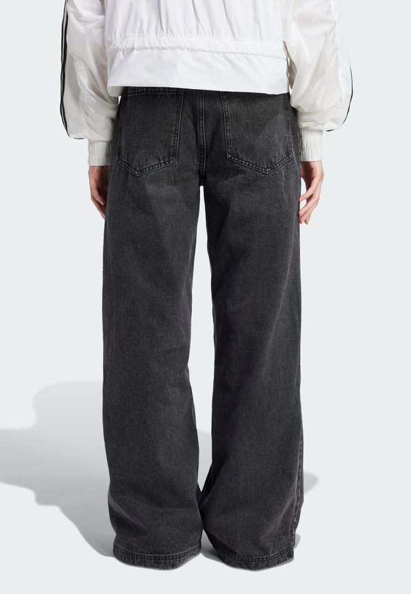 ADILENIUM SEASONAL 3 ZIP WASHED WIDE DENIM - Wide Leg3