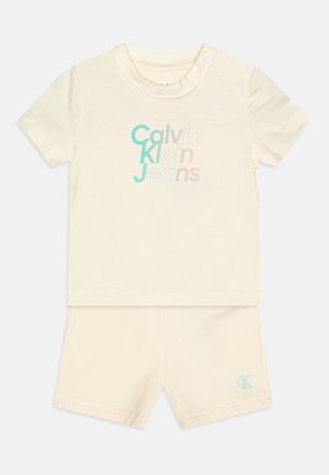 BABY GRADIENT LOGO UNISEX SET - Šortky - papyrus