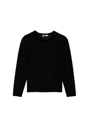 Tops ar garām piedurknēm - black