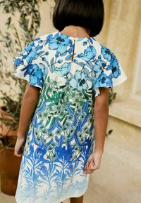 Next REGULAR FIT - Freizeitkleid - blue white floral print