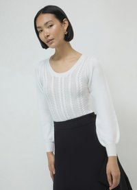 Calliope Strickpullover - blanc