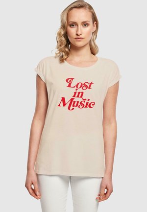 LOST IN MUSIC TEE - T-shirt print - whitesand