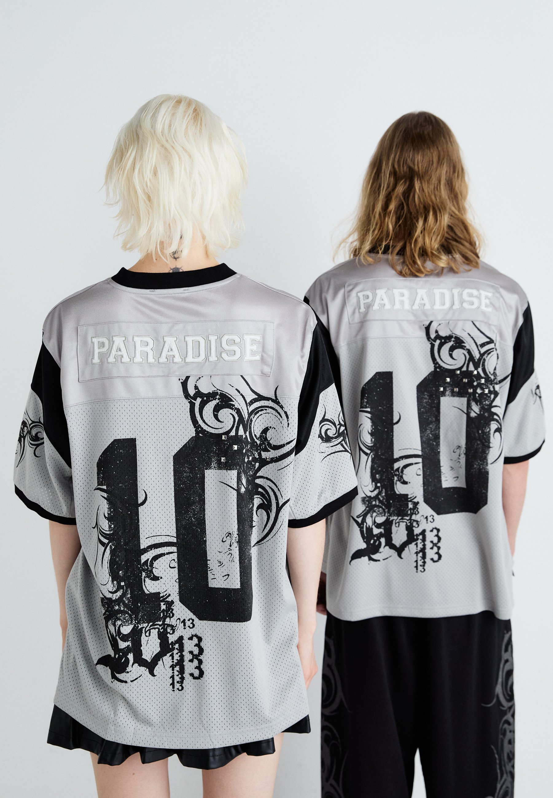 Jaded London FOOTBALL UNISEX - T-Shirt print - silver