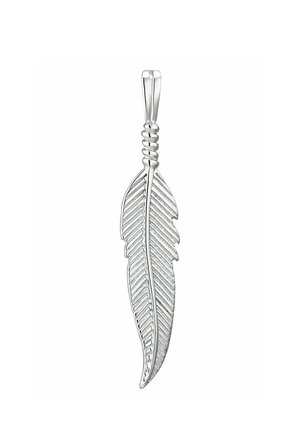 FEATHER - Colgante - silberfarben