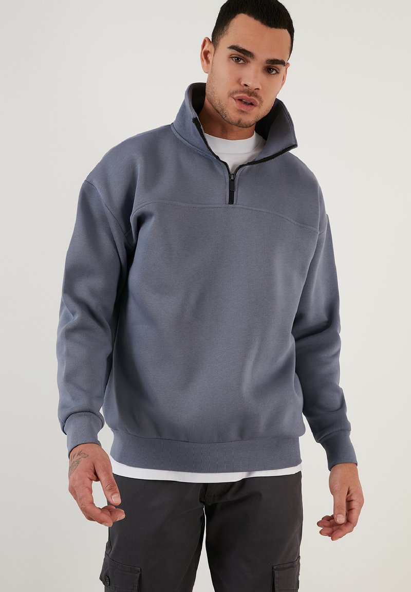 Buratti REGULAR FIT - Sudadera - dark grey