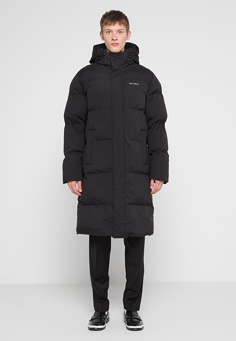 Les Deux Wintermantel zwart