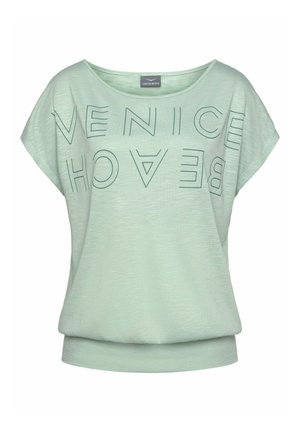 Venice Beach, RUNDHALS - Tričko s potlačou - mint