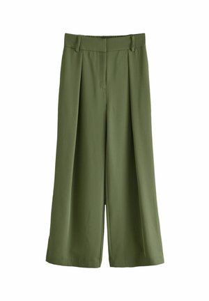 Next ELASTICATED BACK WIDE  - Kalhoty - khaki green