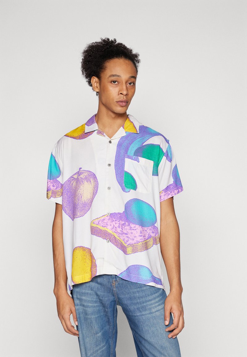 Obey Clothing MALICE UNISEX - Overhemd - unbleached multi