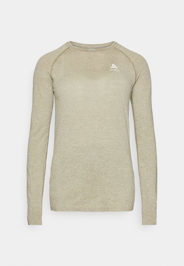 CREW NECK ESSENTIAL SEAMLESS - Long sleeved top - vetiver melange4