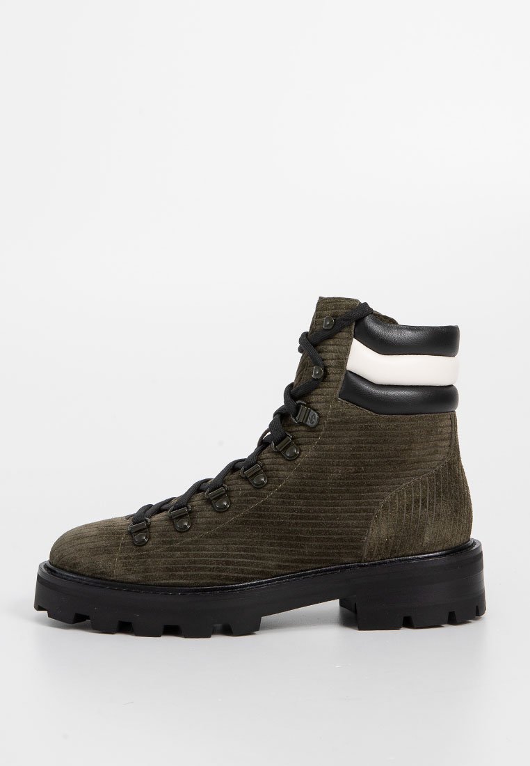 Jimmy Choo Veterboots donkergroen Jimmy Choo Veterboots donkergroen