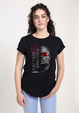CAPTAIN AMERICA BRAVE NEW WORLD LENS FLARE - Print T-shirt - black