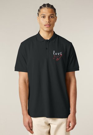 LOVE BROD EMBROIDERY UNISEX - Polo - black