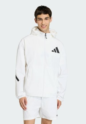 Zip-up sweatshirt - white