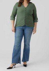 Vero Moda Curve Hemdbluse - mottled green