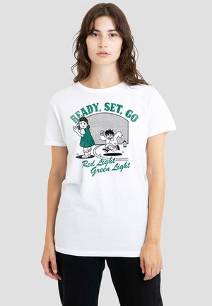 SQUID GAME RED LIGHT FAKEAWAY - Print T-shirt - white