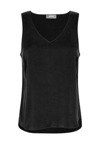 ASTRID V-NECK TANK - Linne - black