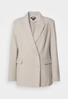 BREASTED PEAK LAPEL JACKET - Žakete - pebble